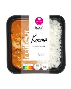 Poulet Korma + riz 4x350g
