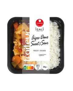 Poulet aigre doux + riz 4x350g