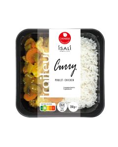 Poulet curry + riz 4x350g