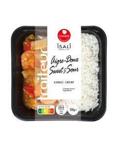 Gambas aigre doux + riz 4x350g