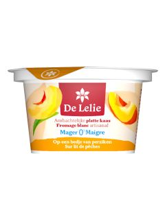 Platte kaas met perzik 6x200g