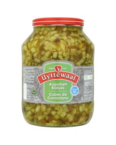Dés de cornichons aigredoux3x2.4kg